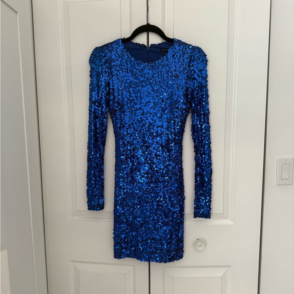 Blue Sequin Dress